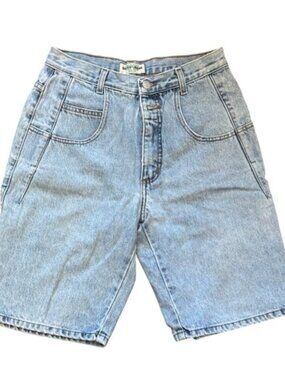 Vintage Guess Mens Denim Shorts size 28 Light Wash